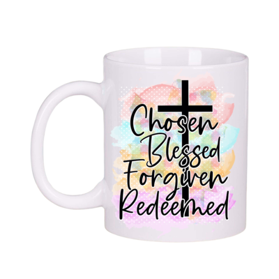 Chosen Blessed Christian Faith Inspirational Coffee Tea Mug Gift Set - image1